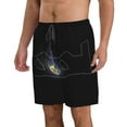 thumbnail image 2 of Eye Rock Tool Men's Beach Shorts Swim Trunks Casual Quick Dry Board Shorts Swimwear with Mesh Lined and Pockets, 2 of 8