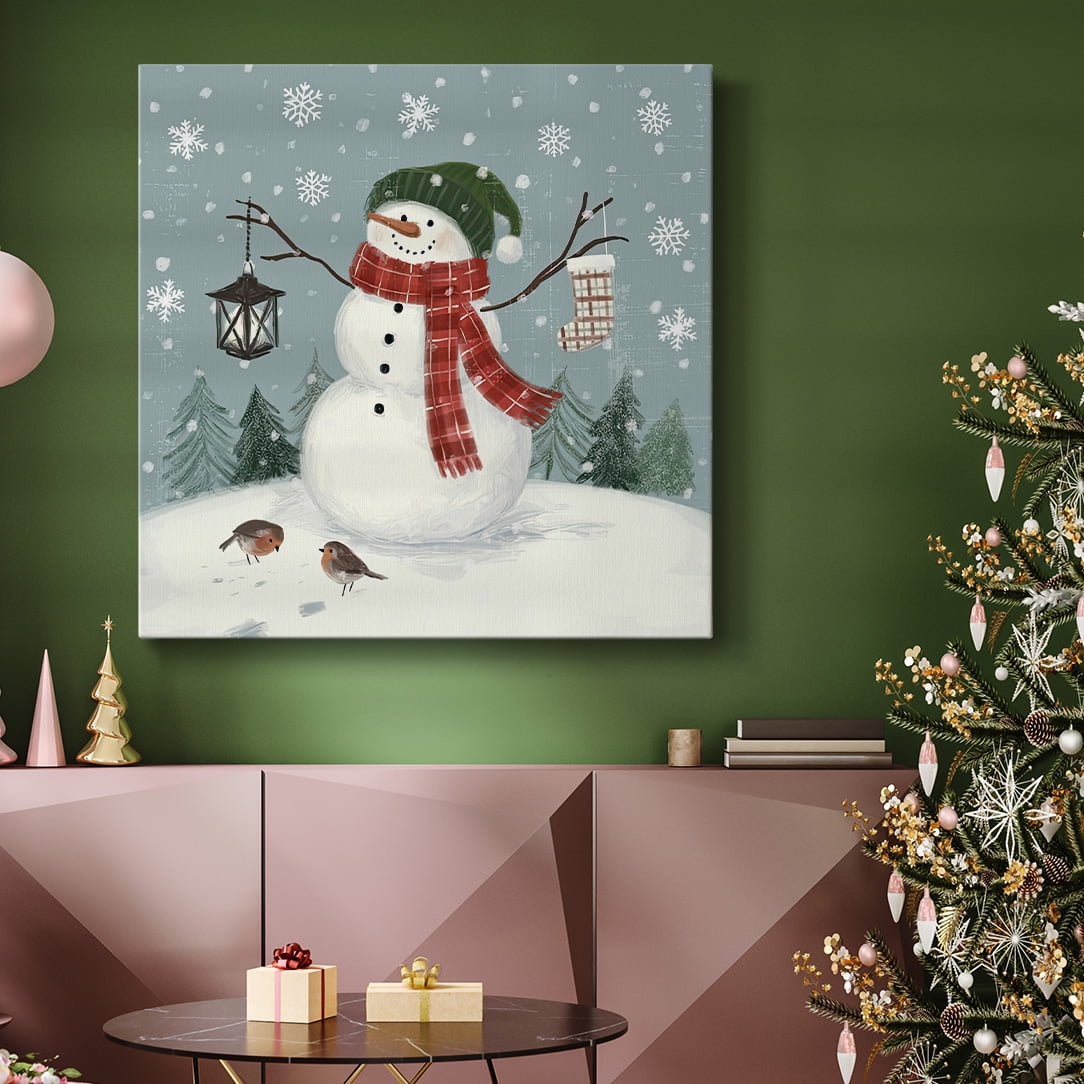 Jolly Snowman II- Gallery Wrapped Canvas