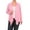 Pink, variant on MOA COLLECTION Women's Comfortable Plus Size Cardigan Loose Fit Waist Length XL-3XL