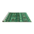 thumbnail image 2 of Ahgly Company Machine Washable Indoor Rectangle Southwestern Turquoise Blue Country Area Rugs, 8' x 12', 2 of 4