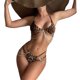 thumbnail image 2 of Conjunto De Biquini Conjunto de bikini con cadena de atadura sexy Conjunto de traje de baño dividido de dos piezas con estampado de mujer (naranja L) Cgtredaw Para estrenar, 2 of 7