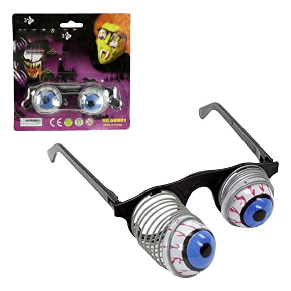 Leeye Halloween Pet Prank Glasses, Spring Eyeball Pop Out Funny Glasses for Dogs Cats Party Photo Prop, 6.69x6.30in, 0.07 lb