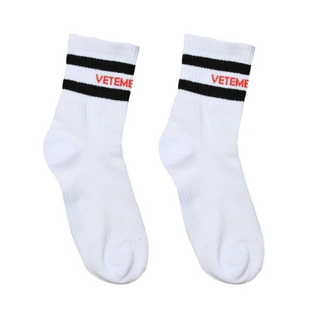 

JunDanmall 1 Pair Fashion Women Middle Length Preppy Style Cotton Socks Sport Casual Socks