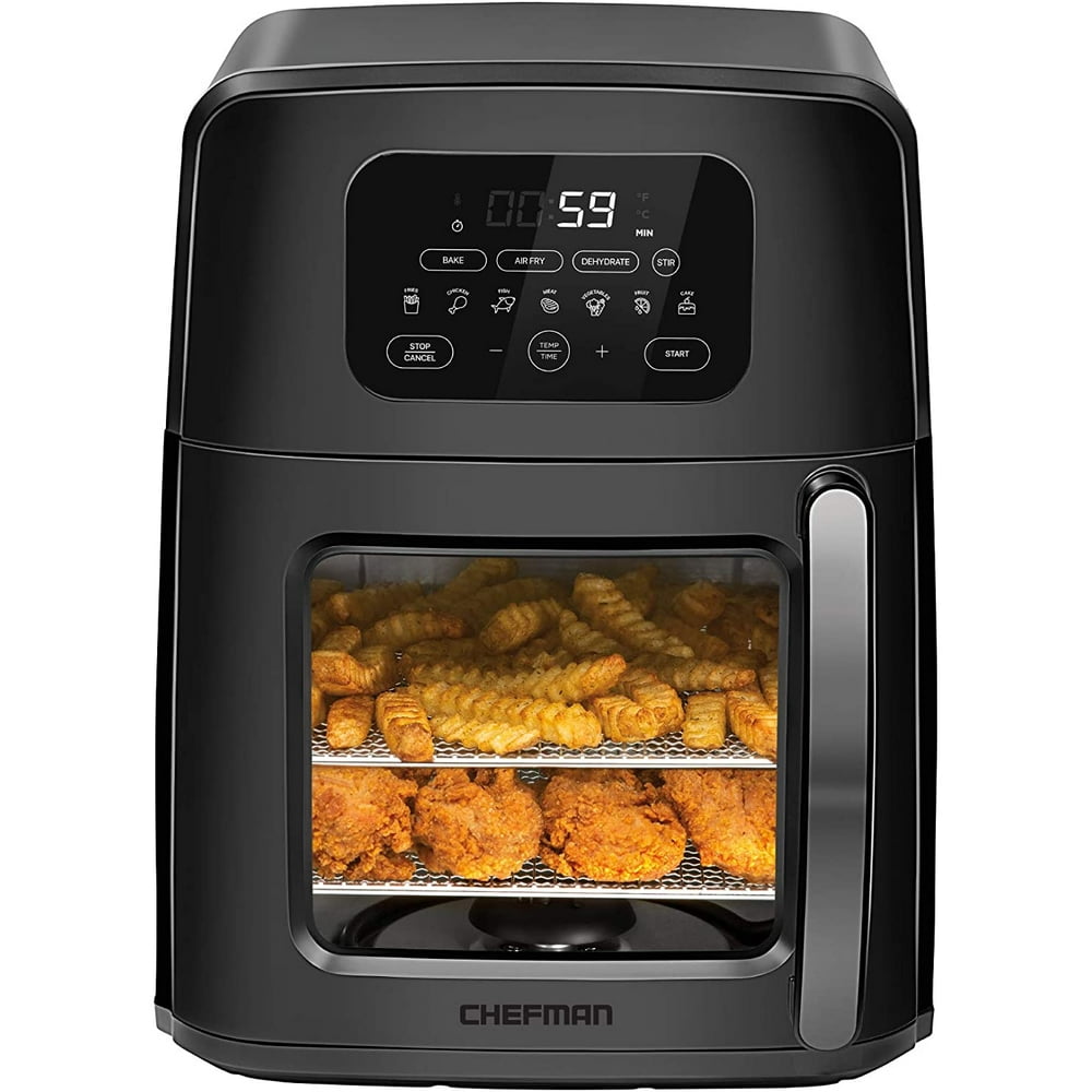 Chefman AutoStir Air Fryer Convection Oven +, Moves Food for Even