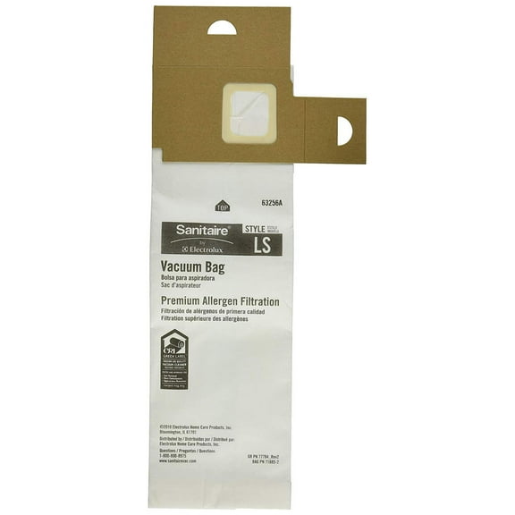 Genuine Eureka Sanitaire Style LS Allergen Filtration Vacuum Bags 63256A-10 Vac [3 Loose Bags]