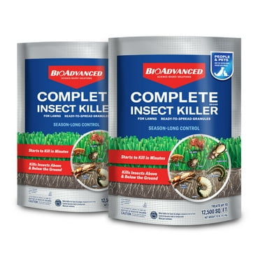 BioAdvanced Complete Brand Insect Killer for Lawns, Granules, 10 lb (2-Pack)