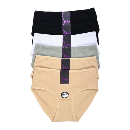 

6 Pack of Bikini Panties Sexy Underwear Several Colors and Basic Solid Patterns