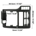 thumbnail image 3 of Rejilla de Ventilación Unique Bargains Ventilación de aire acondicionado para VW Polo 6N 1994-1997, 3 of 11