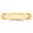 thumbnail image 2 of 14K Yellow Gold 5mm Half Round with Edge Band Ring Size 9, 2 of 7