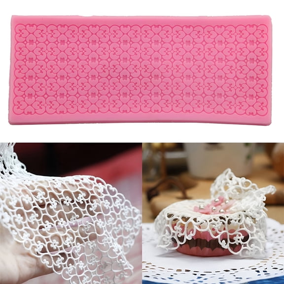 ACDANC 2026 New Fondant Mould Mat Non-Stick Diy Silicone Sugar Craft Cake Lace Trim Mold Baking Tool Kitchen Gadget, for Cake Decoration, Sugar Craft, Baking, Diy Projects, Party Treats