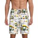 thumbnail image 1 of Fotbe Transportation Cartoon Pantalones Cortos de Pijama para Hombre, Ropa de Dormir, Pantalones de Pijama Cortos para Hombre-Large, 1 of 6