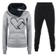 thumbnail image 1 of Puntoco Conjunto de dos piezas de suéter y pantalones estampados de manga larga con capucha y cuello redondo para mujer Puntoco Puntoco-5091, 1 of 2