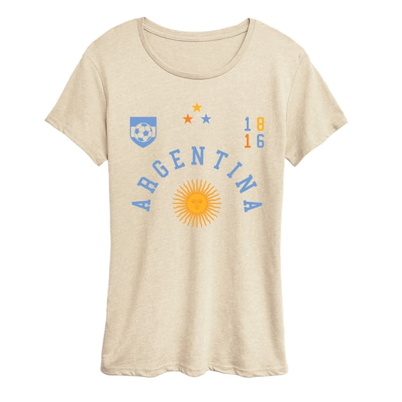 Instant Message - Argentina Soccer Jersey - Women's Short Sleeve Graphic T-Shirt