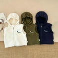 thumbnail image 3 of Tiijoy Infant Boys Fleece Hooded Vest Winter Warm Sleeveless Zip Up Outerwear, Sizes 12-18M, 3 of 3
