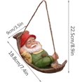 thumbnail image 2 of Hanging En Ornts Outdoor For Tree R, Slee Gnome Outdoor Statues And Figurines, 2 of 5