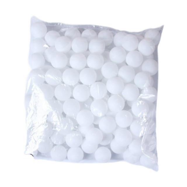 ZLight Pong Balls Activity Raffle Balls for Birthday Pool Games Supplies Party 100 pcs white 40mm