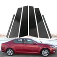 thumbnail image 2 of 6x Door Window Pillar Posts Glossy Black Polycarbonate Trim For Kia Optima 11-15, 2 of 5