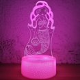 thumbnail image 1 of Lámpara nocturna i-Chony Mermaid Gifts 3D Illusion para niñas, 1 of 7