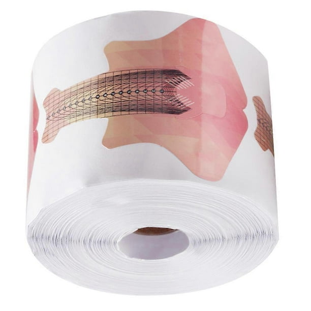 Nail Correction Nail Form Guide Stickers For Nail Salon 10.5x10.5cm Fish Shape Practical Nail Art Tool 1 Roll
