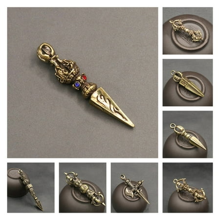 

Taize Handcraft Pendant Vintage Rust Resistant Brass Solid Religious Pestle Prayer Pendants for Home