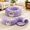 Dusty Purple-Round, variant on Grey Round Bubble Cat Tunnel for Indoor Cats with Soft Cushion