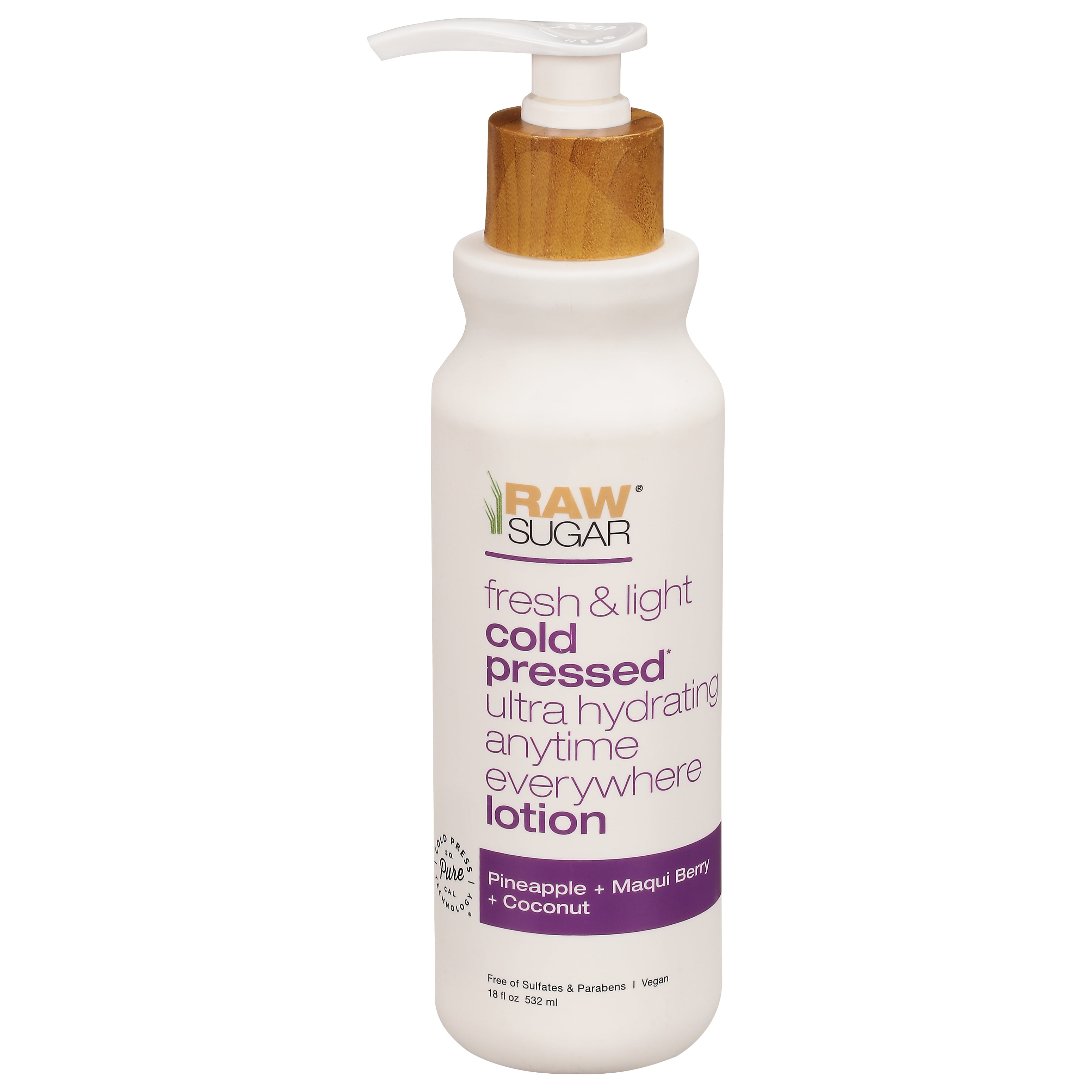 Raw Sugar Pineapple Maqui Berry and Coconut Body Lotion - 18 fl oz