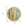 thumbnail image 3 of 8' Round Taupe Round Washable Non Skid Indoor Outdoor Area Rug, 3 of 3