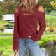 thumbnail image 4 of Camisa de manga larga para mujer, blusa con hombros descubiertos para mujer, blusa con hombros descubiertos para mujer, blusa de manga larga para mujer, instalación sencilla, 4 of 6