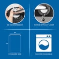 thumbnail image 2 of Mainstays Gemma Easy Hang Hookless Fabric Shower Curtain with Built-in Rings, 70" x 74", Black, 2 of 9