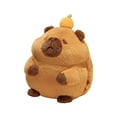thumbnail image 4 of Kokiya Capybara Plush Toy Car Decor Lifelike Accompany Toy Animal Doll Stuffed Capybara Brown No Blanket, 4 of 9