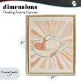 thumbnail image 4 of Stupell Industries Modern Sunburst & Cowboy Hat Gold Floating Frame Canvas Art, 17 x 21, by The Prints Vibe, 4 of 8