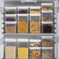 thumbnail image 5 of Matoen Food Storage Container with Airtight Lid, Easy Lock Top Stackable, Plastic Canister Jar for Pantry Kitchen Fridge Organizer Pasta Protein Powder Spice, 5 of 7