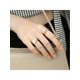 thumbnail image 4 of 1pc S925 Sterling Silver Classic Star Shaped Index Finger Ring For Women, Fashionable & Personalized Meteor Ring Style Jewelry For Cocktail Party, 4 of 5