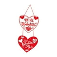thumbnail image 2 of Letrero colgante de San Valentín con forma de corazón para aniversario al aire libre para amigos Estilo A, 2 of 9