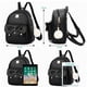 thumbnail image 4 of Kit mochila Moda Casual Pu Bolso monedero para mujer 3 Piezas negro, 4 of 7