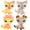 4 pcs shorthair cat, variant on Random 5pcs Plastic Clothes Dress Skirt Jacket for Mini Pet Toys Collie Shorthair Cat Dachshund Figurines