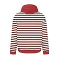 thumbnail image 4 of Hoodie Mens Shirts Hooded Drawstring Adjustable Shirt Men's Striped Printed Colorblock Loose Hooded Sweatshirt Printed Long Sleeve Top Everyday,Streetwear,Outdoor Sports Clothing Shirts For Men, 4 of 4
