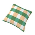 thumbnail image 3 of YFYANG Square Decorative Throw Pillow Case (Without Pillow Insert), Green Striped Plaid Bedroom Sofa Car Cushion Cover, 18"x18", 3 of 9