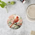thumbnail image 4 of Bahomeck Drink Coasters Set Of 6 With Holder Beautiful Painting Of Elegant Red Cardinal Water Absorbent Ceramic Coasters Tabletop Protection,Suitable For Various Cup,Home Decor, 4 of 4