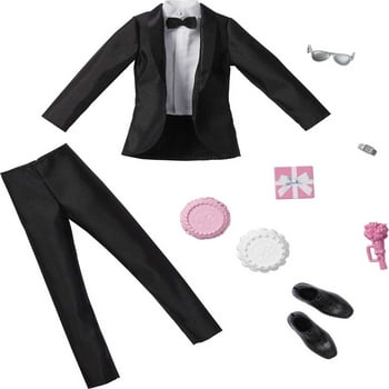 Barbie Fashion Pack: Bridal Outfit for Ken Doll with Tuxedo & 7 Accessories