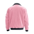 thumbnail image 4 of Bomber Jacket Men Zip Up Lightweight Corduroy Jackets Casual Stylish Fall Winter Coats Windbreaker Clothing with Pockets Gray 3XL, 4 of 4