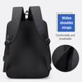 thumbnail image 4 of Mochila de negocios para hombre con puerto USB, gran capacidad, para ordenador portátil, mochila profesional para el hombro, 4 of 8