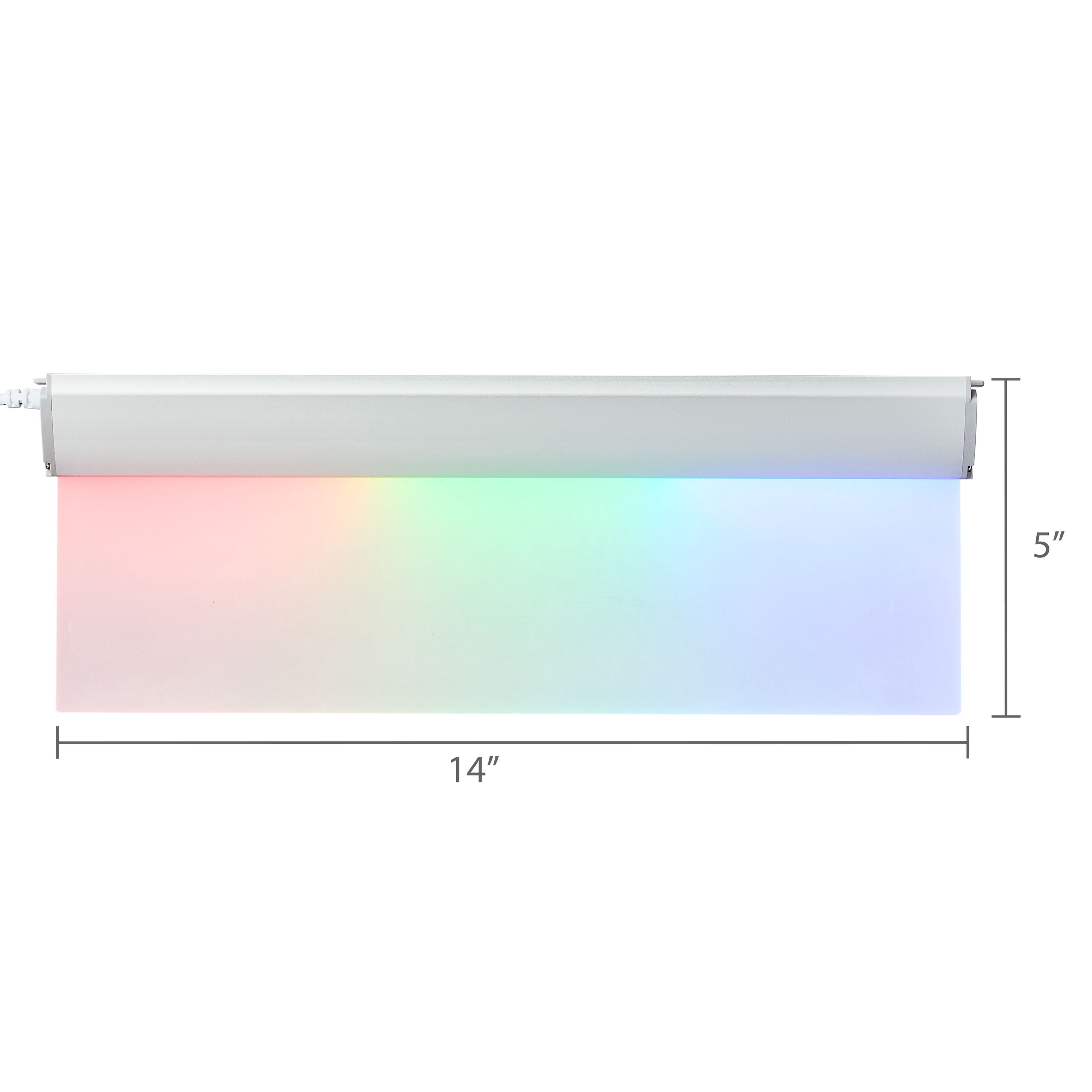 onn RGBIC LED Floating Shelves, 2 Pack