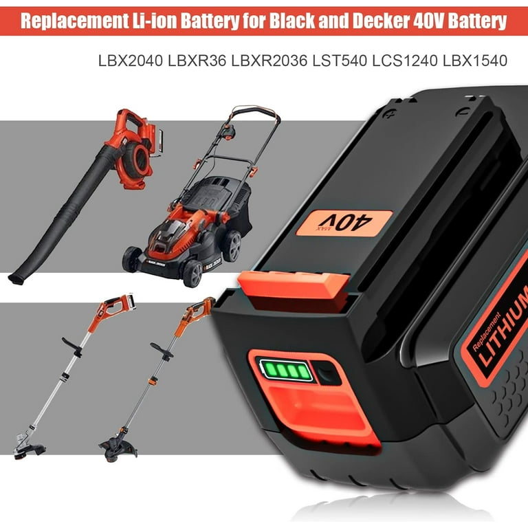 For Black & Decker 36v/40V 3000mAh Li-ion Rechargeable Power Tool Battery  LBXR36 BL2036 LBX2040