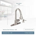 thumbnail image 6 of Moen Bayhill Mediterranean Bronze One-Handle High Arc Pulldown Kitchen Faucet, 6 of 6