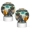 thumbnail image 2 of Salouo Desert Monkeys Drive for Round Acrylic Night Light - Acrylic Sheets with LED Light Lamp Base - Decorative Night Lamp for Restaurant Bar Cafe Shop Room Decoration, 2 of 9