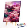 thumbnail image 1 of Cuadros Decorativos Kit de pintura por números DIY Castle Oil Art Picture Craft Home Wall Decor (B1912) Wdftyju embutido en tela, 1 of 9
