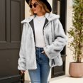 thumbnail image 6 of Women's Winter Coats - Long Sleeve Lapel Pockets Jacket Casual Trendy Outerwear, 6 of 8