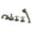 Brushed Nickel, variant on Kingston Brass KS33355PX  5-Piece Roman Tub Faucet with Hand Shower, Oil Rubbed Bronze