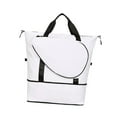 thumbnail image 4 of koolsoo Tennis Bag Expandable Adjustable Shoulder Strap Oxford Badminton Racquet Bag white, 4 of 9